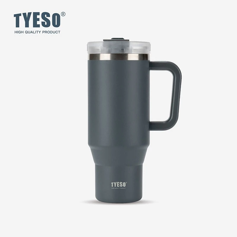 TYESO Keep Cold And Hot Vacuum Insulated Tumbler Water (1200ml) Grey