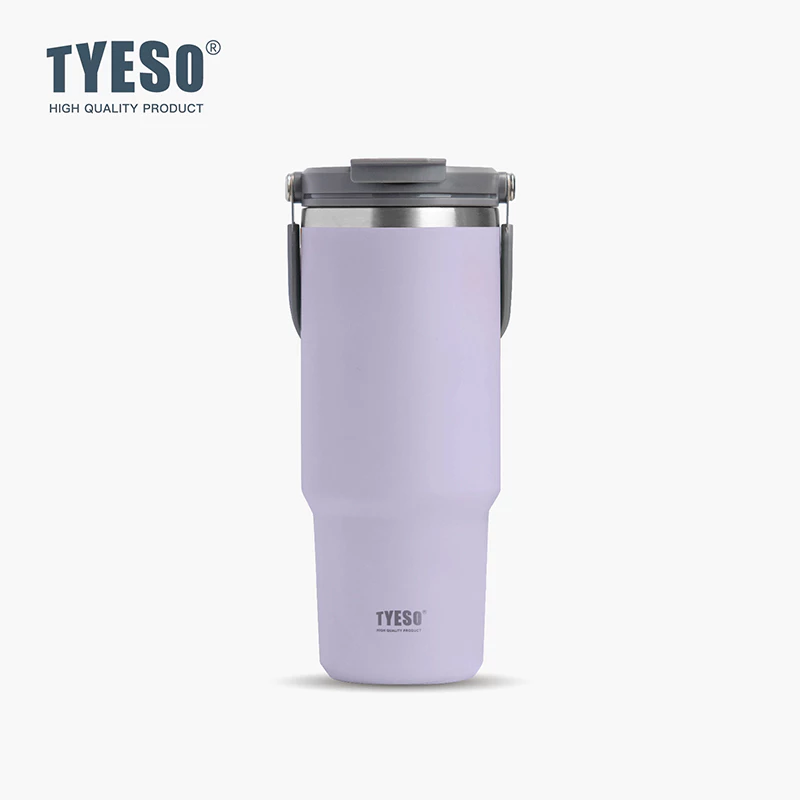 TYESO Vacuum Insulated Tumbler With Handle (1200ml) Purple