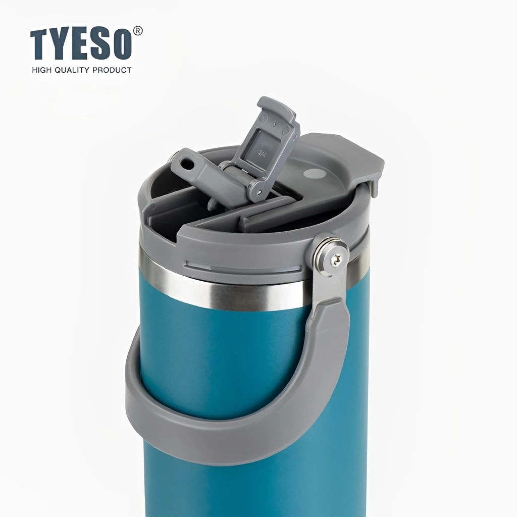 TYESO Vacuum Insulated Tumbler With Handle (1200ml) Purple - Image 4