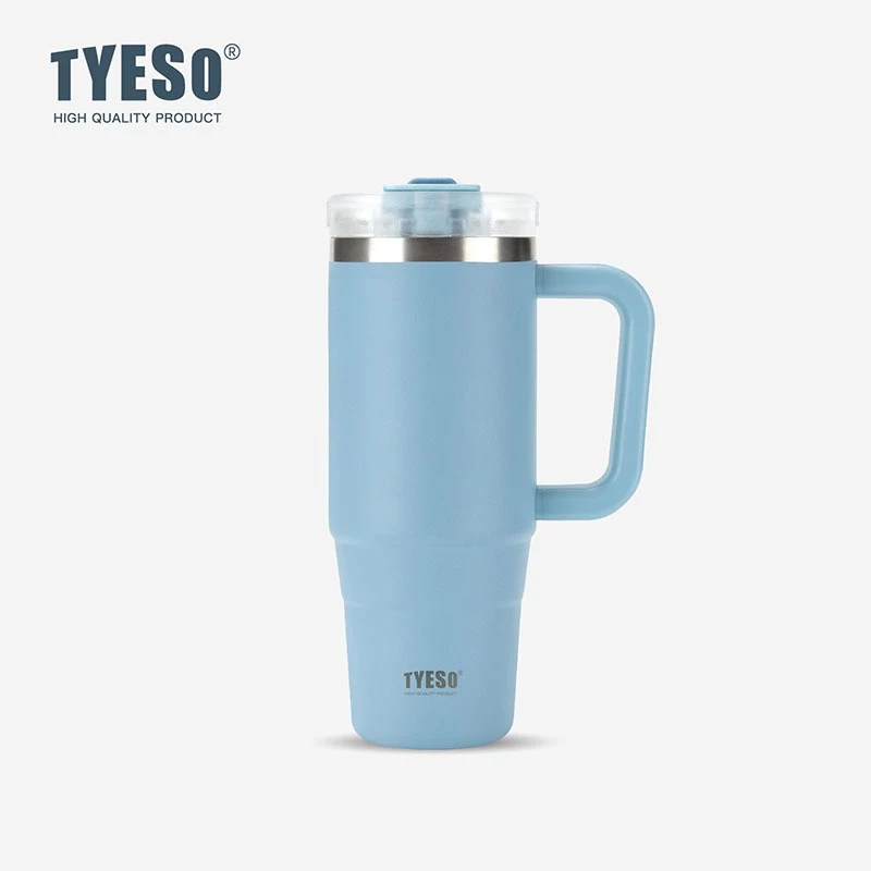 TYESO Keep Cold And Hot Vacuum Insulated Tumbler Water (900ml) Sky Blue