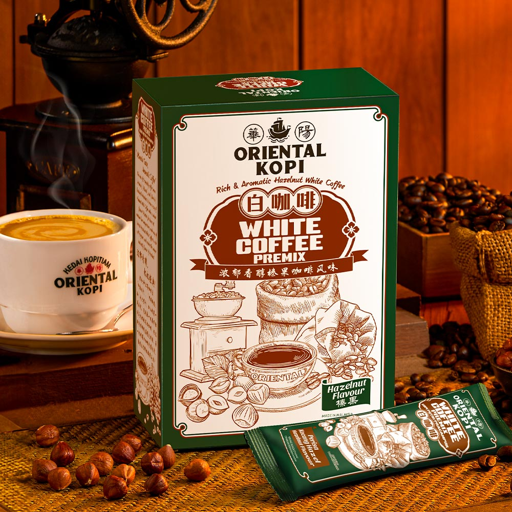 Oriental Hazelnut White Coffee | 400g (40g x 10) | Halal