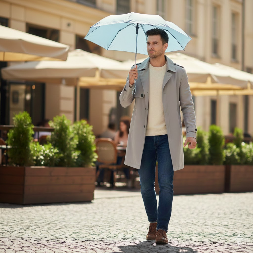 UVella Capsule Mini Umbrella - Sky Blue - Image 2