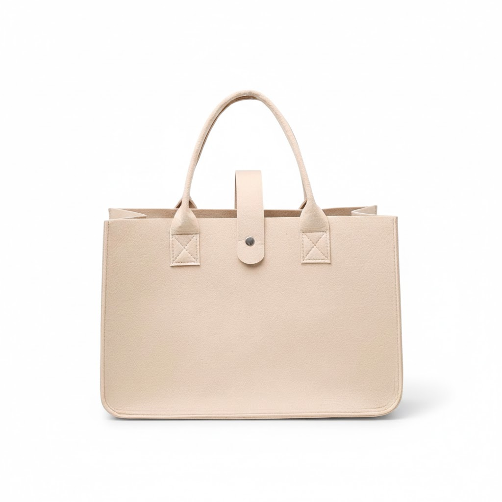 NÓVARE Felt Bag - Beige