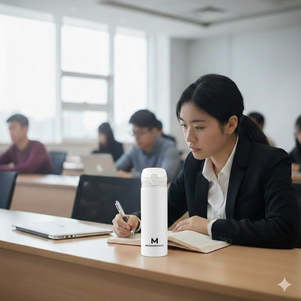 NÉOX Double Wall Vacuum Flask Thermos (500ml) - Gold - Image 2