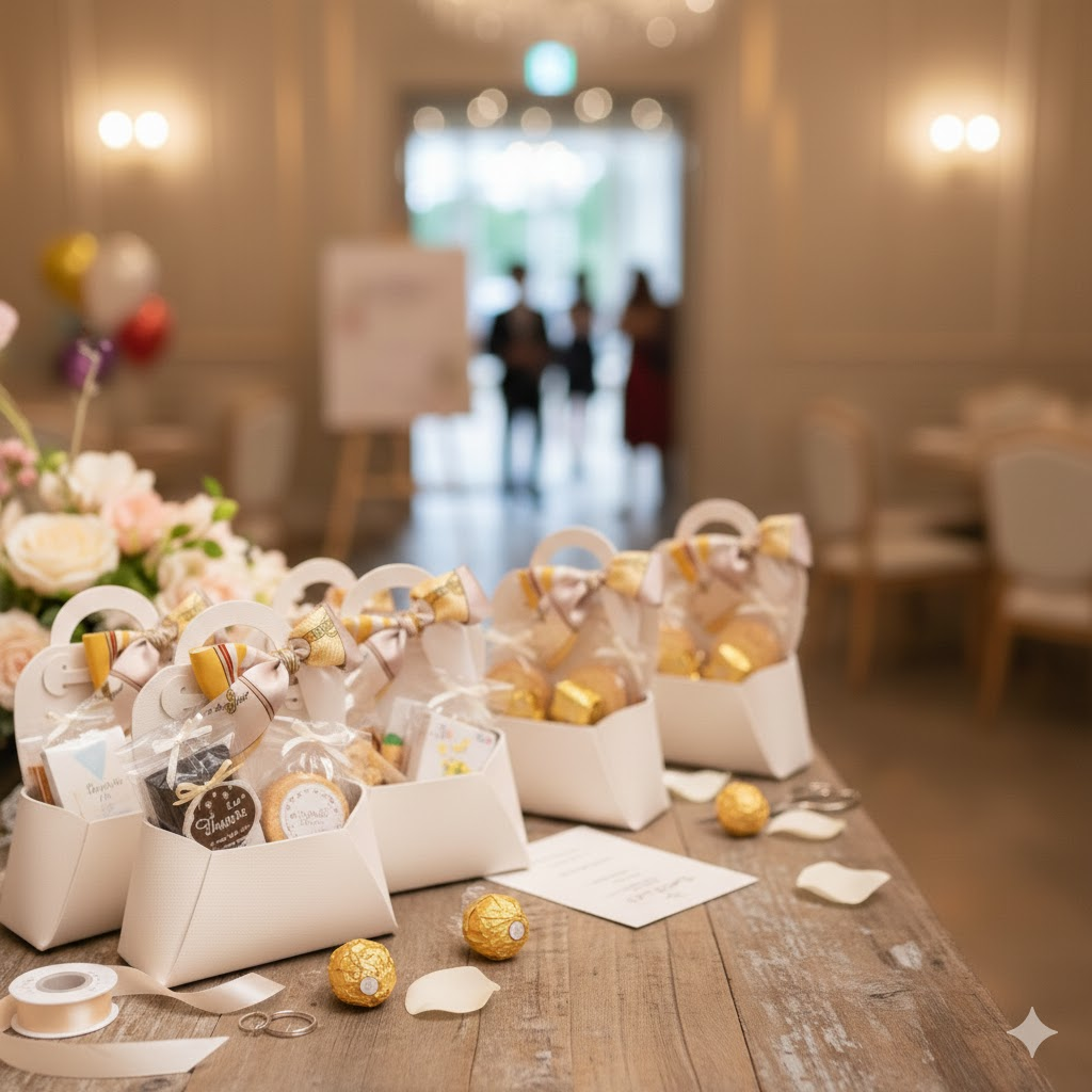 NÉRA Mini PU Leather Tote Doorgift Bag (13×12×5.5cm | Orange) - Image 2