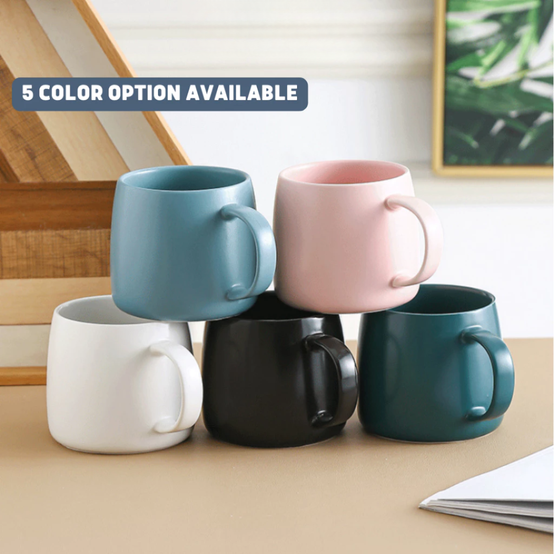 MORA Minimalist Matte Ceramic Mug (500ml | Black) - Image 3