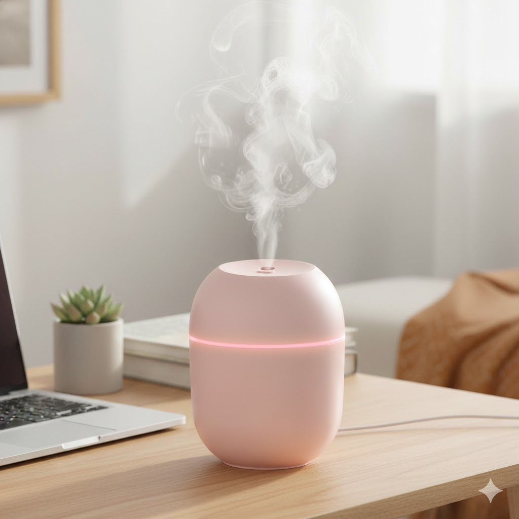 CYRA Volcanic Mini Air Humidifier 220ml (Blue) - Image 2