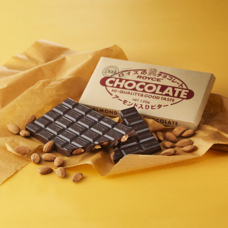 ROYCE Almond Bitter Chocolate Bar | 120g