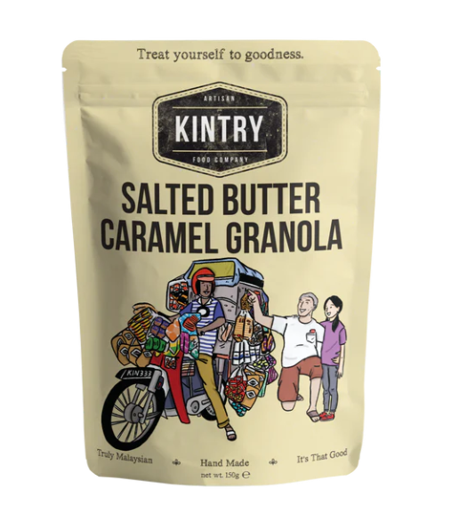 Kintry Salted Butter Caramel Granola | 200g | Halal