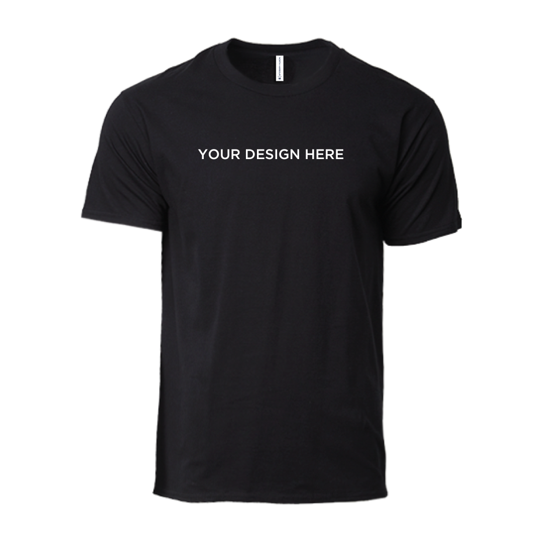 Round Neck T-Shirt - Ring Spun Cotton - 160gsm - North Harbour | Black