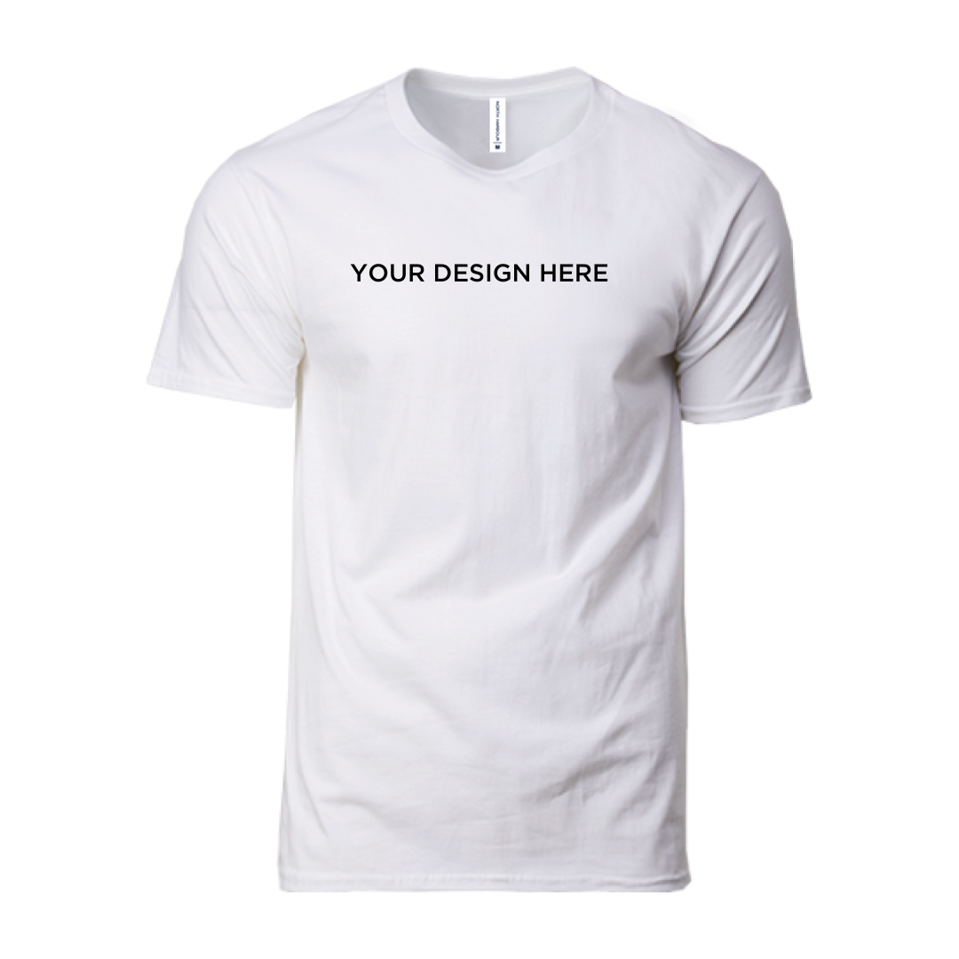 Round Neck T-Shirt - Ring Spun Cotton - 160gsm - North Harbour | White