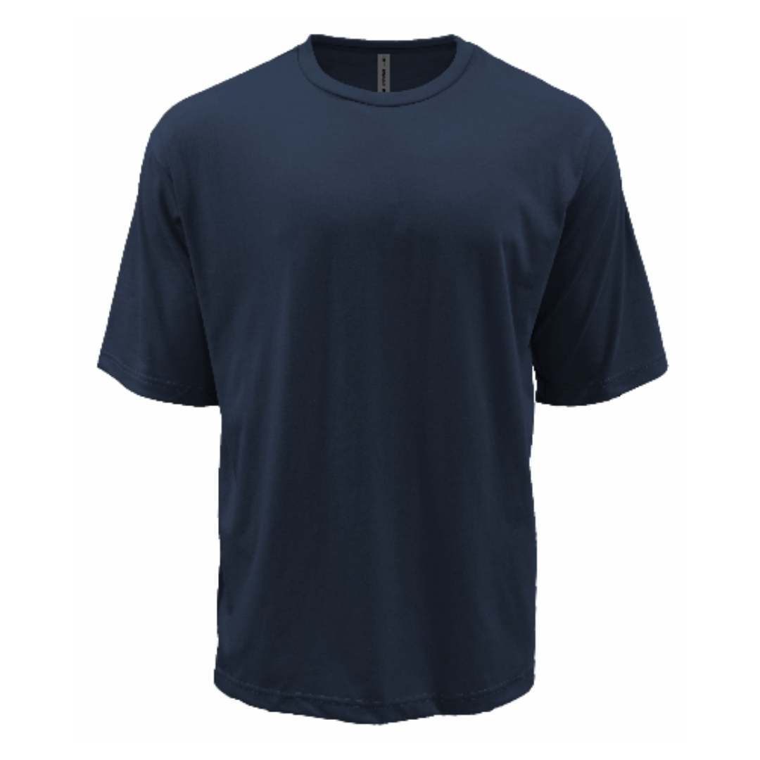 Oversized Crew Neck T-Shirt - Tetron Cotton - 180gsm - North Harbour | Navy Blue - Image 2