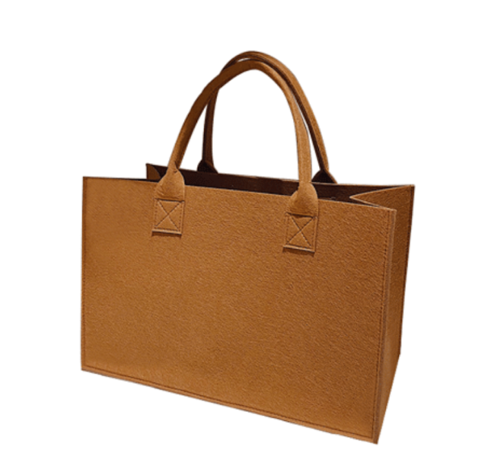 PR Felt Carry Color Bag – L Size - Light Brown
