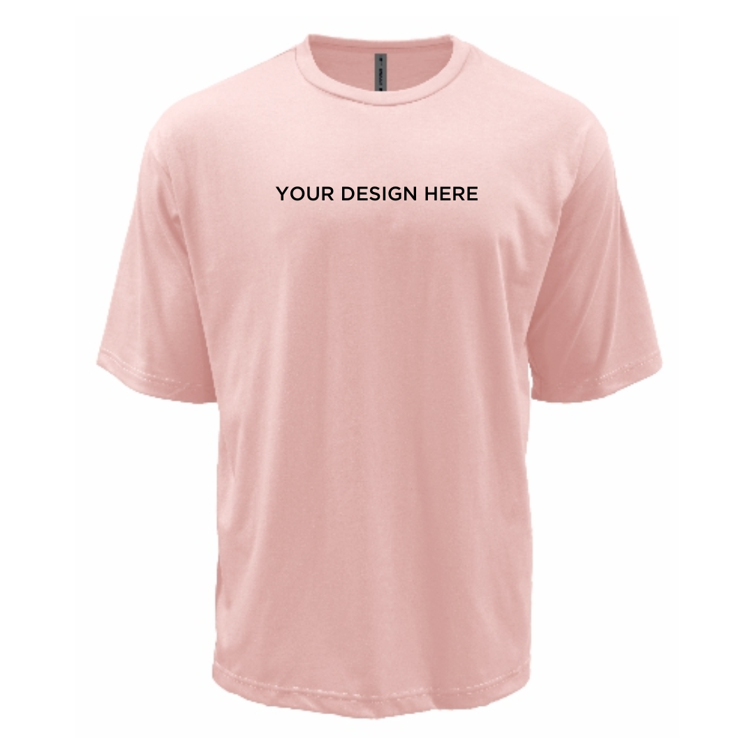 Oversized Crew Neck T-Shirt - Tetron Cotton - 180gsm - North Harbour | Bright Rose