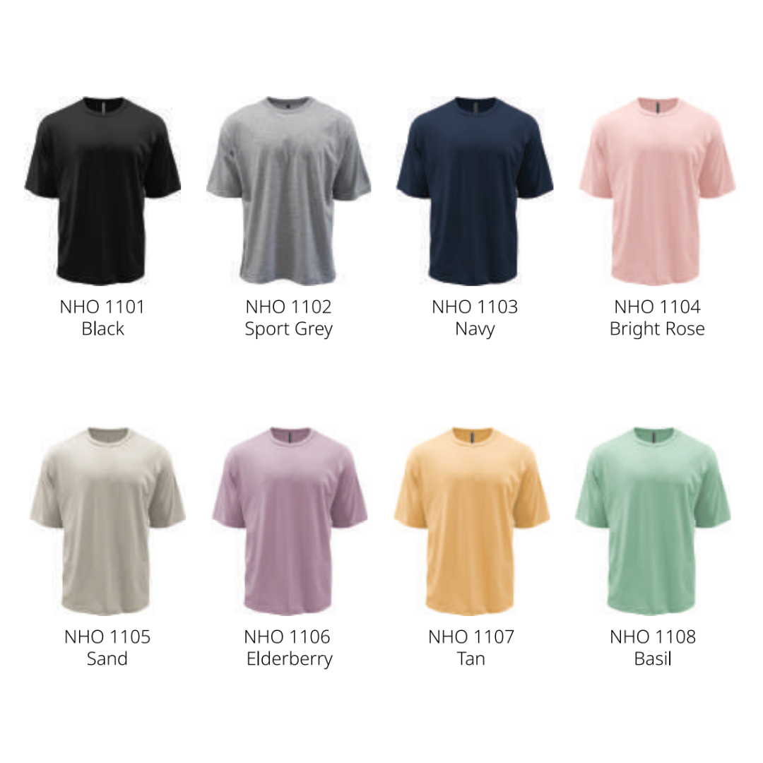 Oversized Crew Neck T-Shirt - Tetron Cotton - 180gsm - North Harbour | Bright Rose - Image 5