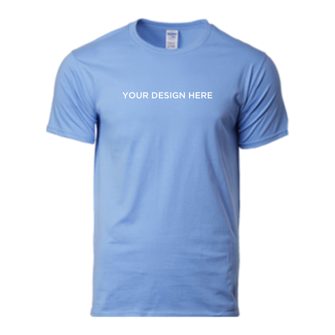 Round Neck T-Shirt - Ring Spun Cotton - 180gsm - Gildan | Carolina Blue