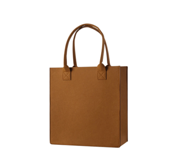 PR Felt Carry Color Bag – M Size - Light Brown