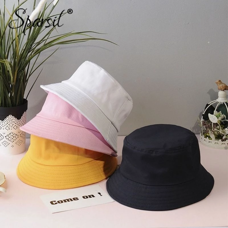 Bucket Hat - Korean-Style - Soft Cotton Blend | Red - Image 2