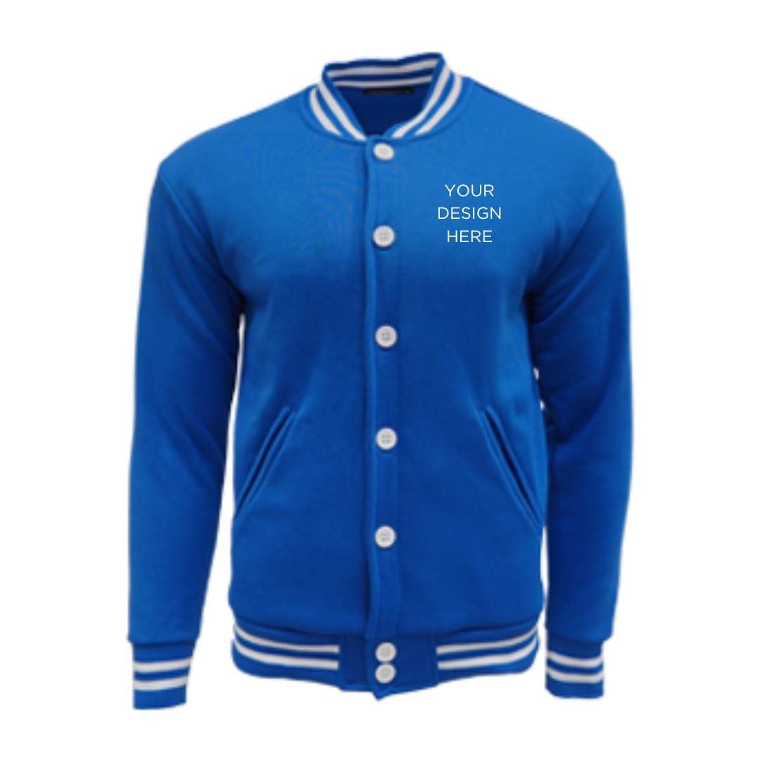 Varsity Jacket - 60% Cotton 40% Polyes - Crossrunner | Royal Blue
