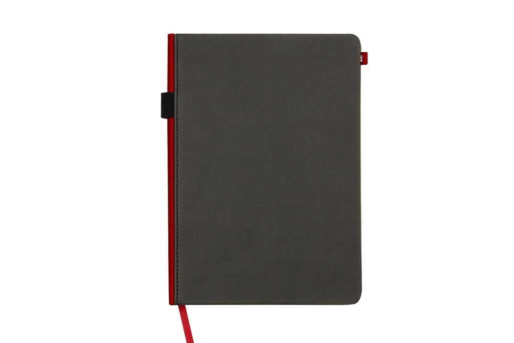 COORDINATE | A5 Planner Notebook - Thermo PU Cover with Pen Loop and Bookmark - 80gsm - 80 Sheets | Red Strap