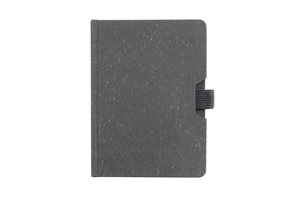 COVA | A5 Notebook - Eco Paper Hardcover with Pen Loop - 70gsm Lined Paper | Black