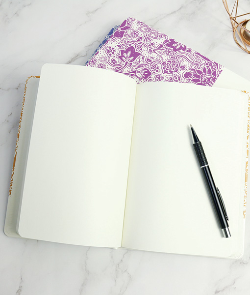 NUSAX | A5 Notebook - PU Leather Hardcover | Purple - Image 3