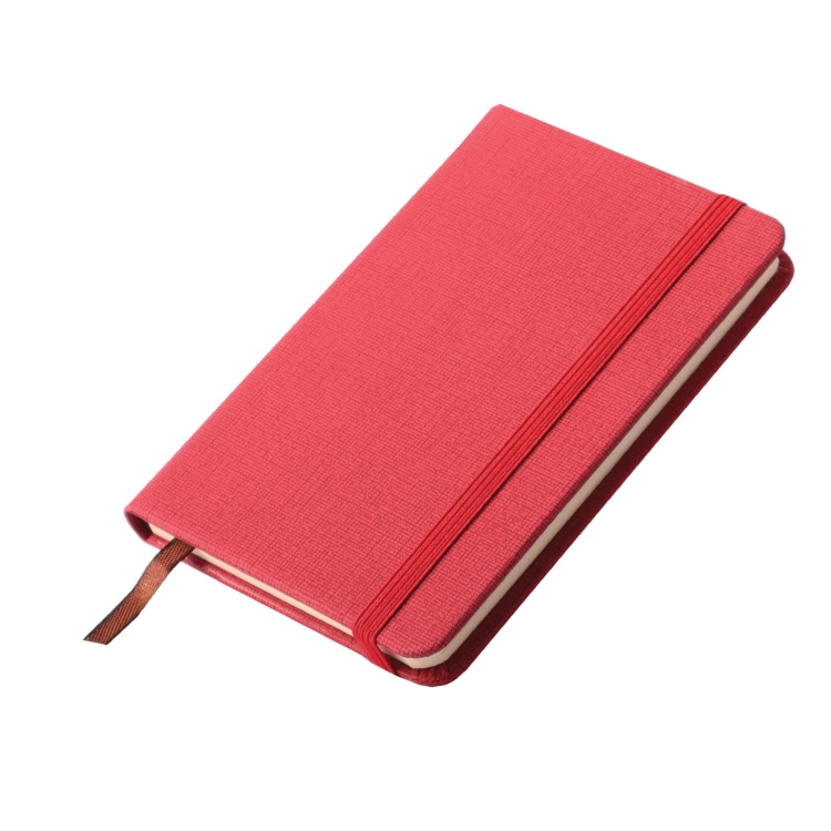 Small Notepad - PU Leather Hardcover with Bookmark - Image 3