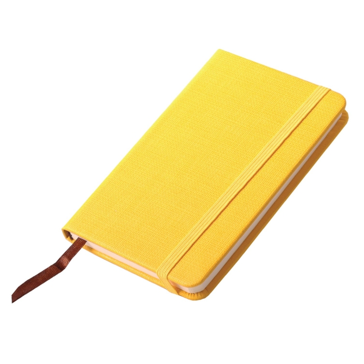 Small Notepad - PU Leather Hardcover with Bookmark - Image 5
