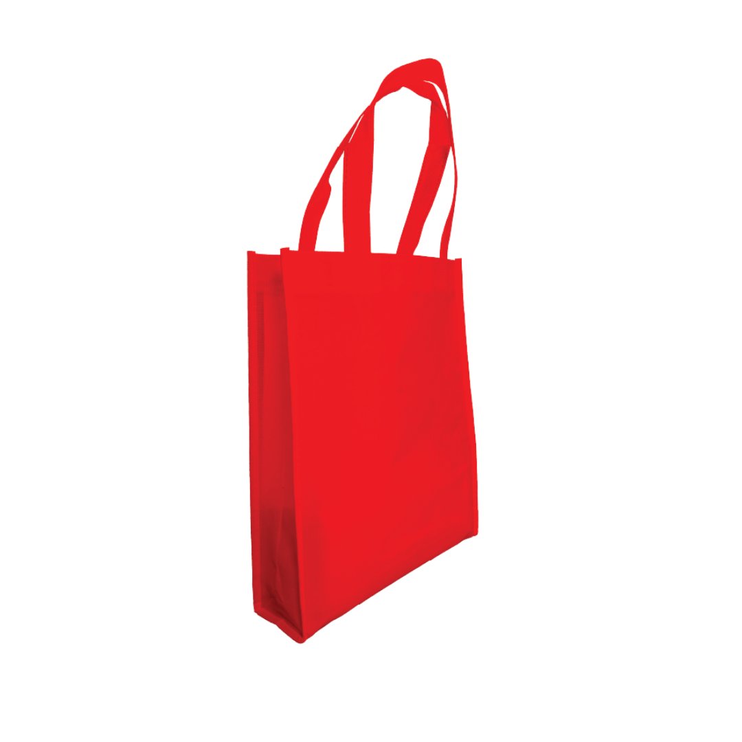 CLASSIX S | Non Woven Bag - Portrait (A4) - 28 x 33 x 8 cm - 90gsm - Stitch Handle | Red