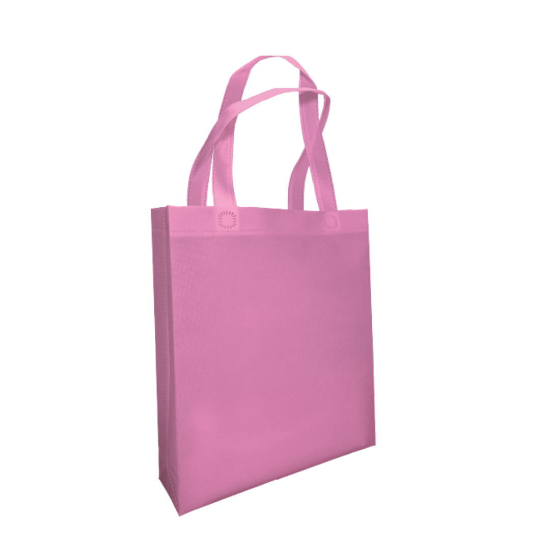 CLASSIX U | Non Woven Bag - Portrait (A4) - 28 x 33 x 8 cm - 90gsm - Ultrasonic Finishing | Light Pink