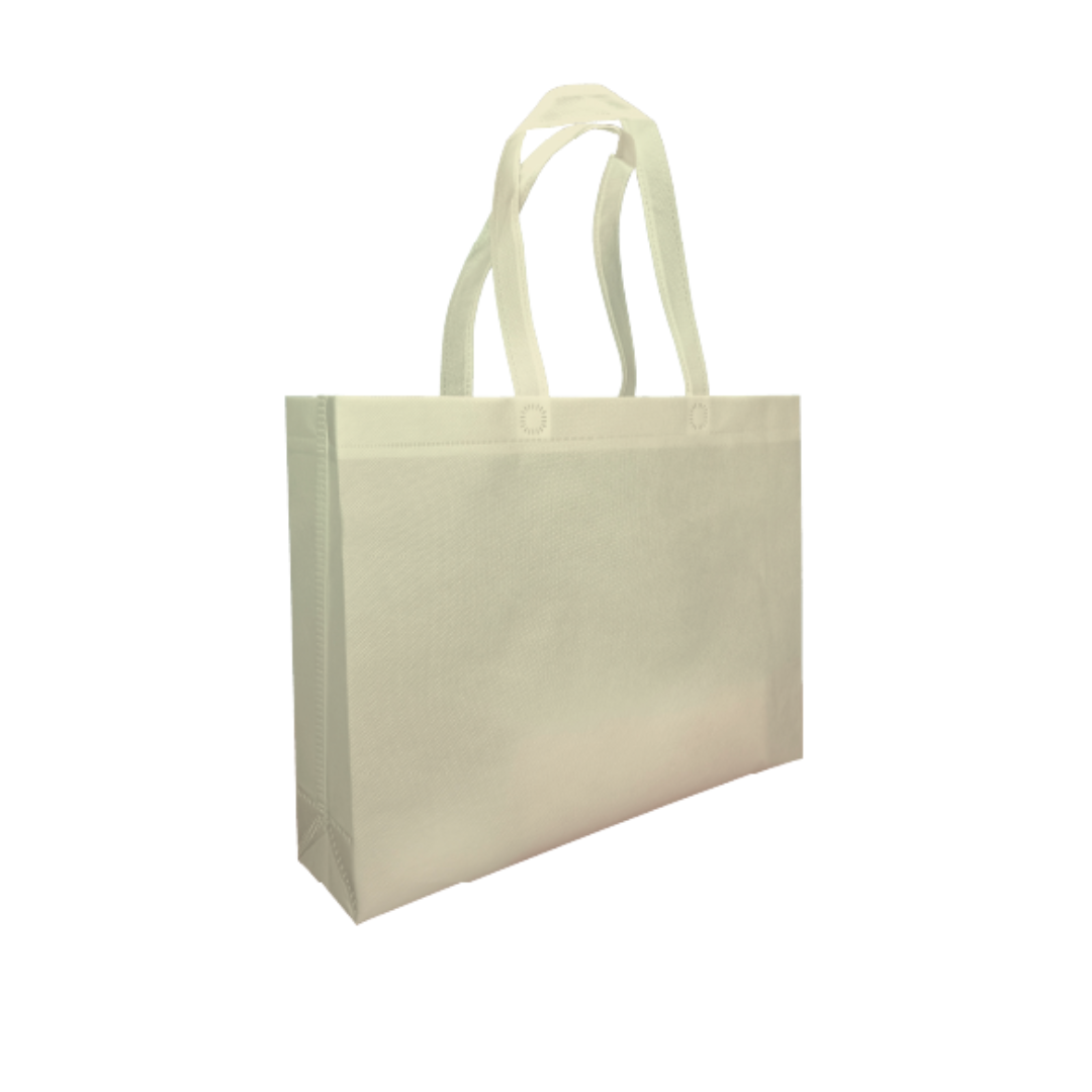 LARGE | Non Woven Bag - Landscape (A3) - 42 x 32 x 10 cm - 90gsm | Beige