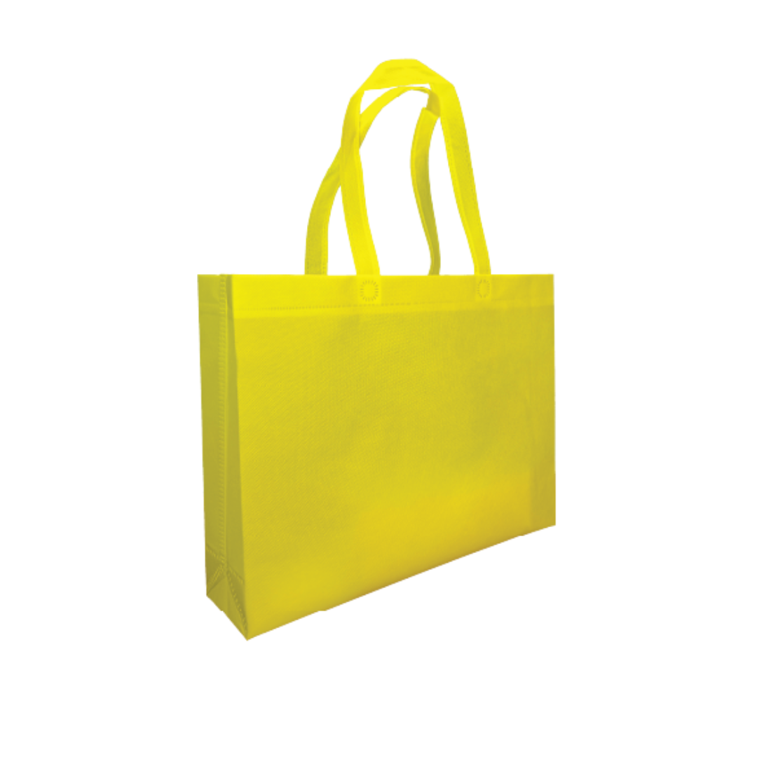 LARGE | Non Woven Bag - Landscape (A3) - 42 x 32 x 10 cm - 90gsm | Yellow