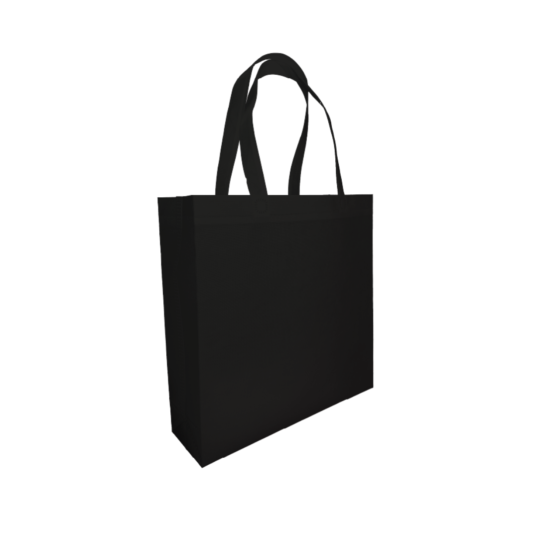 SQUARE | Non Woven Bag - Square - 35 x 35 x 10 cm - 90gsm | Black