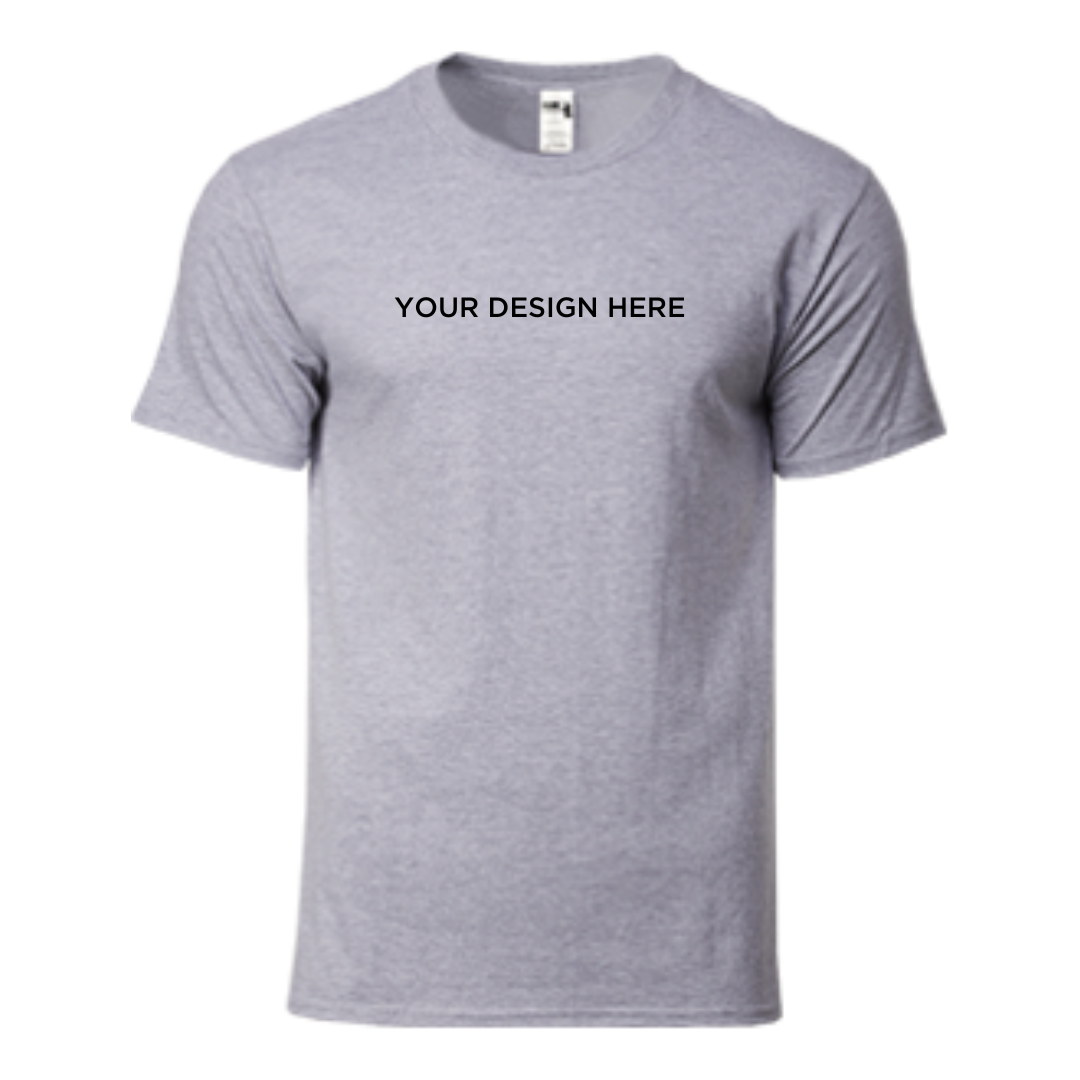 AERO GD | Round Neck T-Shirt - Dry Pique - 160gsm - Gildan | Light Grey