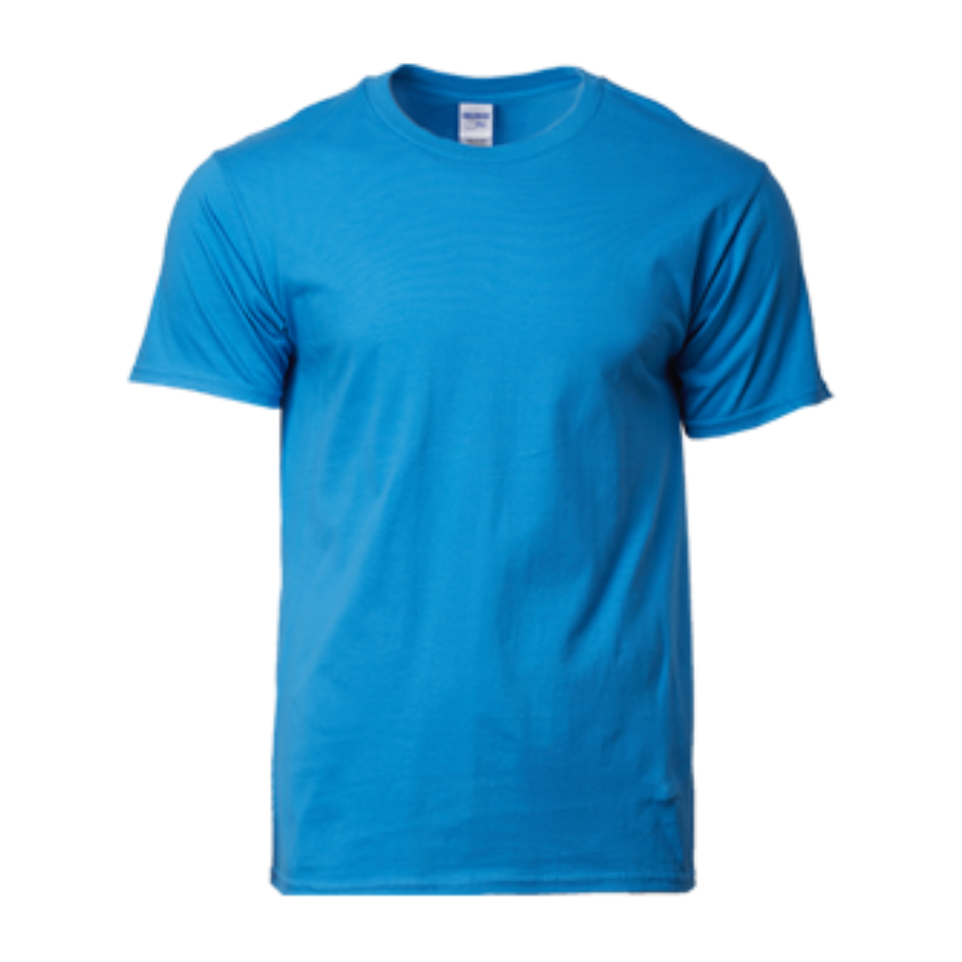 PRIME | Round Neck T-Shirt - Ring Spun Cotton - 180gsm - Gildan | Sapphire - Image 2