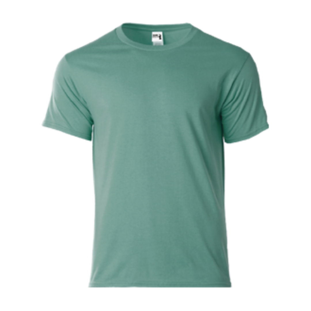 AERO GD | Round Neck T-Shirt - Dry Pique - 160gsm - Gildan | Turqoise - Image 2