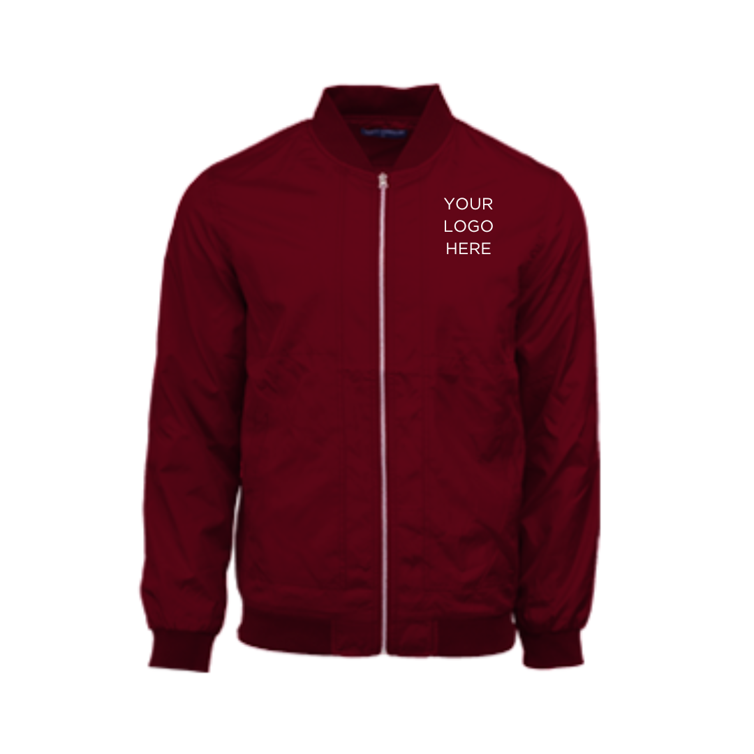 NORTH | Bomber Jacket - Polyester Pongee | Burgundy