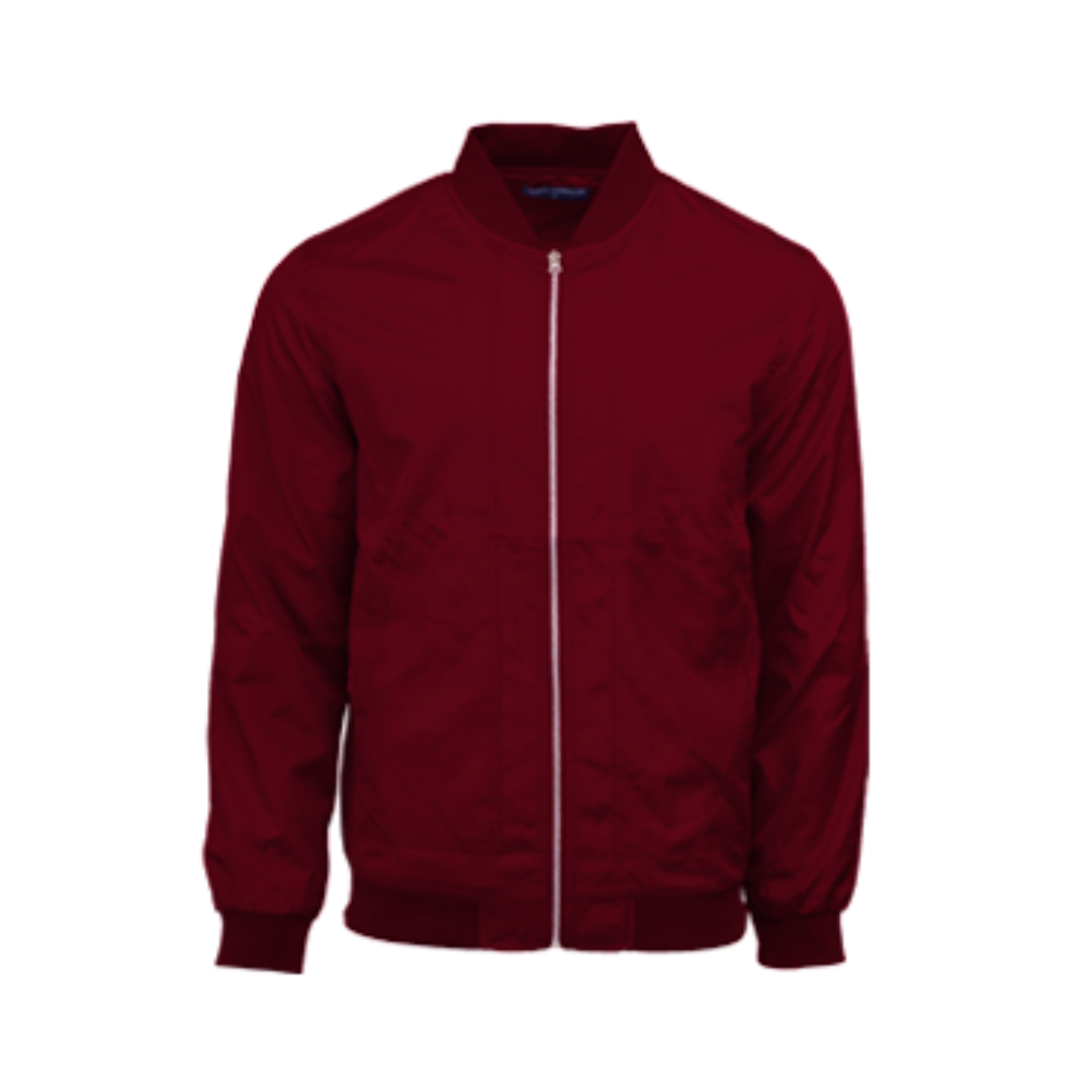 NORTH | Bomber Jacket - Polyester Pongee | Burgundy - Image 2