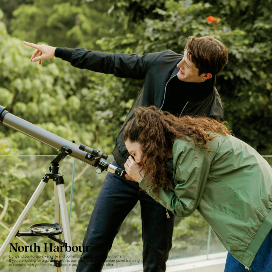 NORTH | Bomber Jacket - Polyester Pongee | Burgundy - Image 3