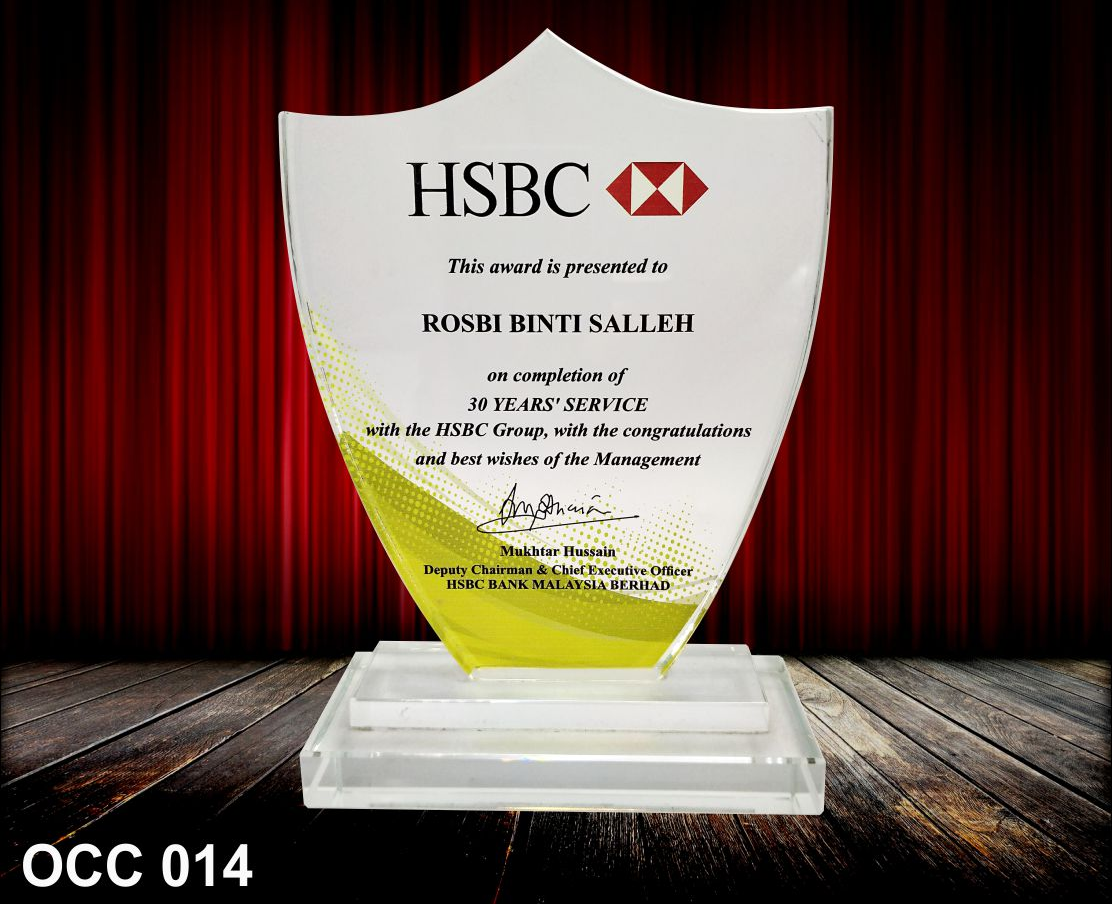 Shieldmark Crystal Plaque 9.5*5*13.5cm - Image 2