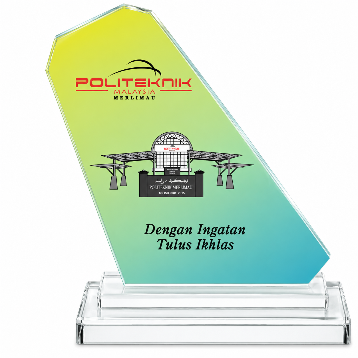 Vertex Edge Crystal Plaque 12*5*14cm