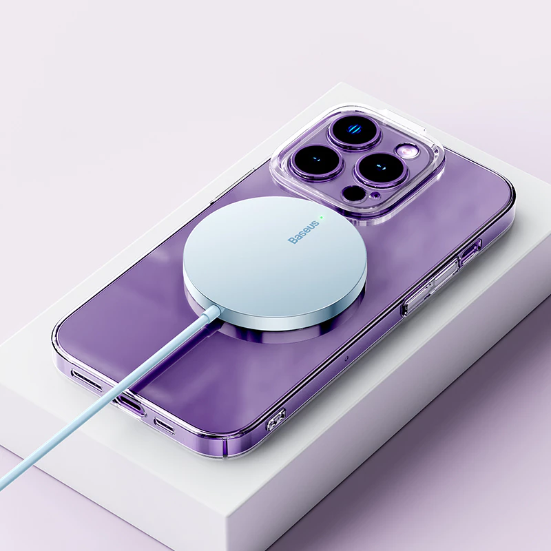 BASEUS 15W Magnetic Wireless Charger – Fast Charging for iPhone 12 & Above