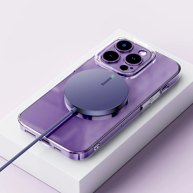 BASEUS 15W Magnetic Wireless Charger – Fast Charging for iPhone 12 & Above