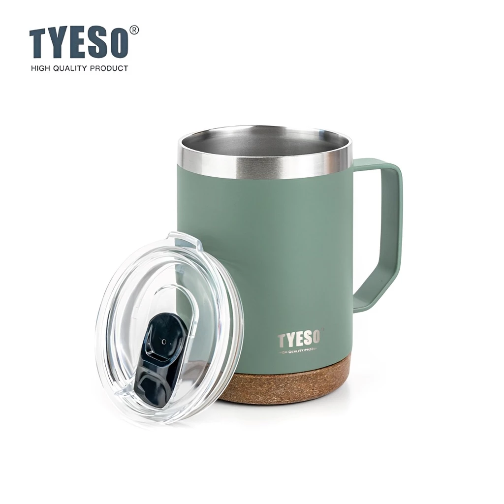 TYESO Thermal Coffee Cup With Side Handle (710ml) Orange - Image 2