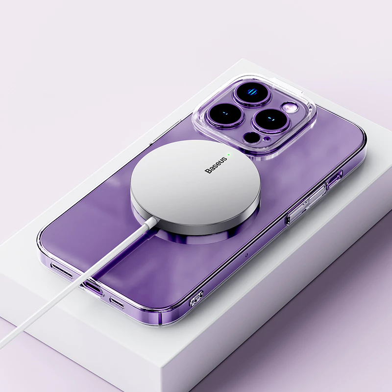 BASEUS 15W Magnetic Wireless Charger – Fast Charging for iPhone 12 & Above