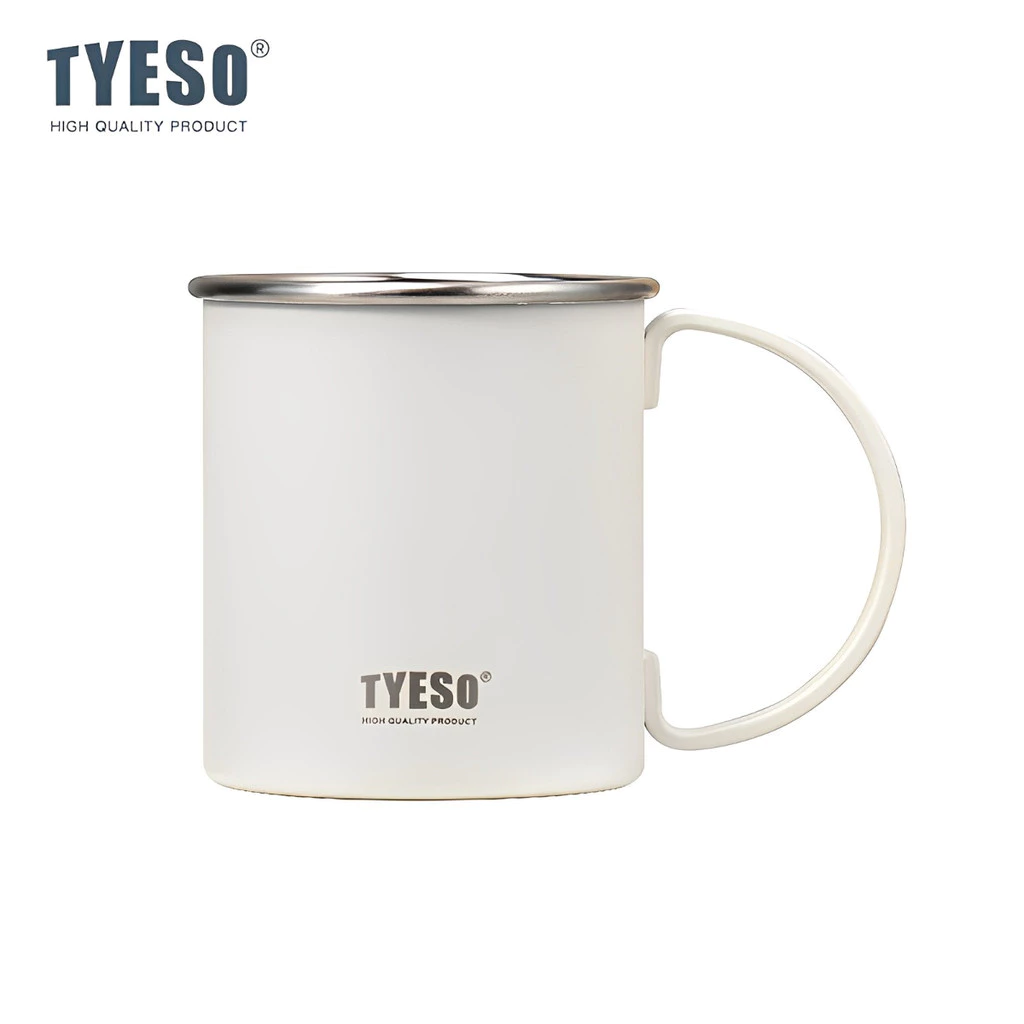 TYESO Hot And Cold Stainless Steel Insulated Thermal Coffee Cup Mug (473ml) White