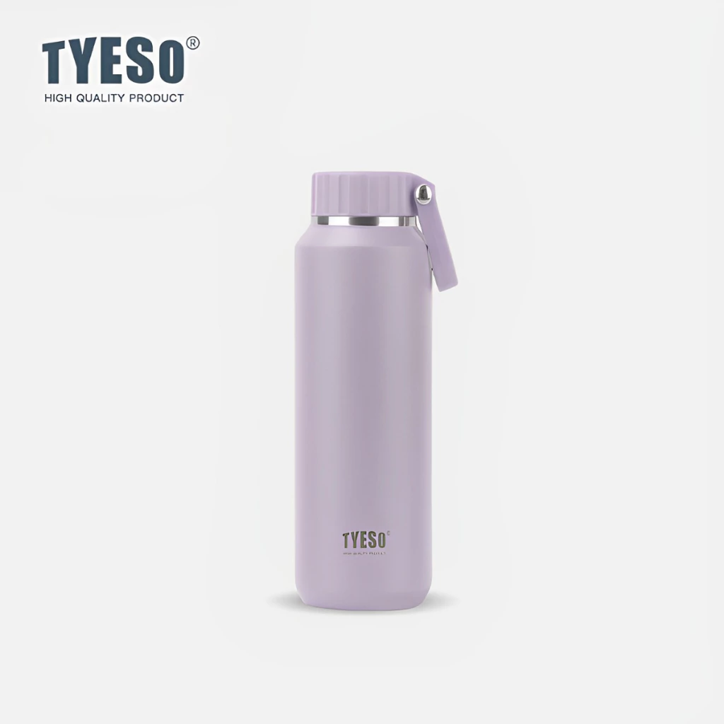 TYESO Vacuum Insulated Tumbler Bottle With Handle (710ml) Purple