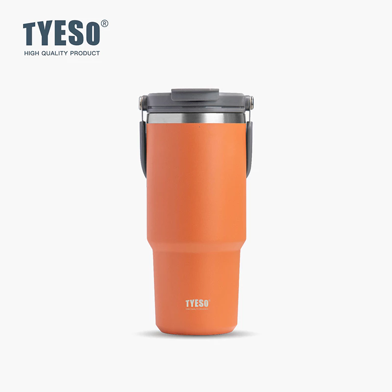 TYESO Vacuum Insulated Tumbler With Handle (1050ml) Orange