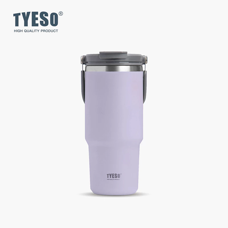 TYESO Vacuum Insulated Tumbler With Handle (1050ml) Purple