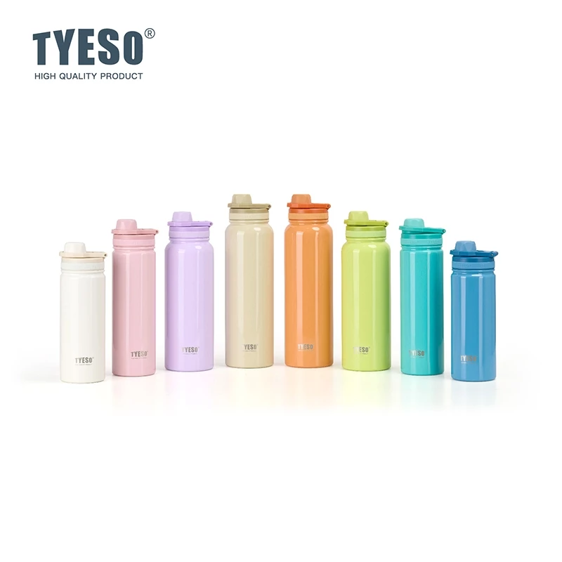 TYESO Vacuum Insulated Tumbler Sport Bottle (600ml) Blue - Image 2
